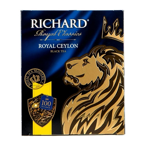 Richard чай черный Royal Ceylon, 100 пакетиков